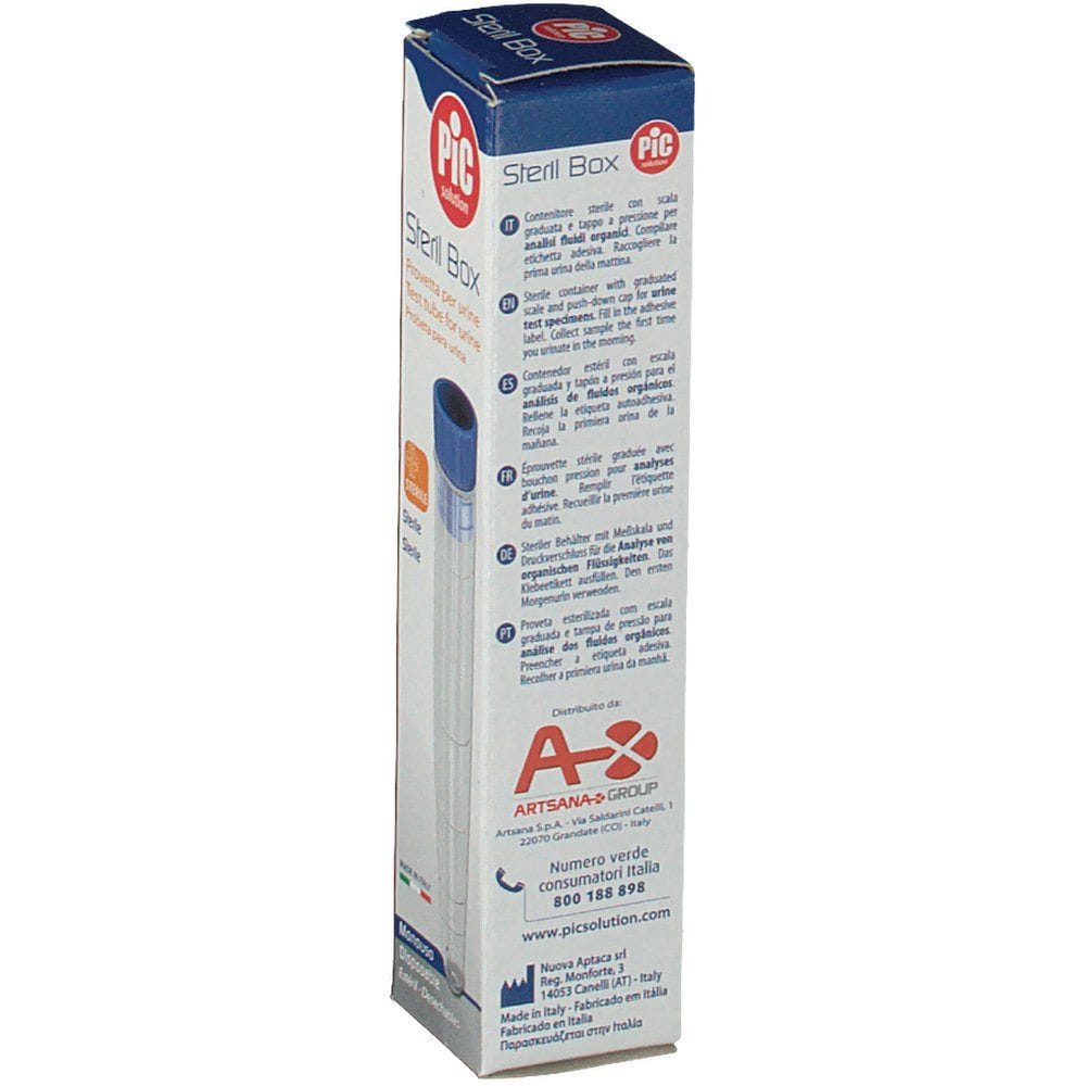 Provetta PIC per analisi urine 12ml con tappo a pressione