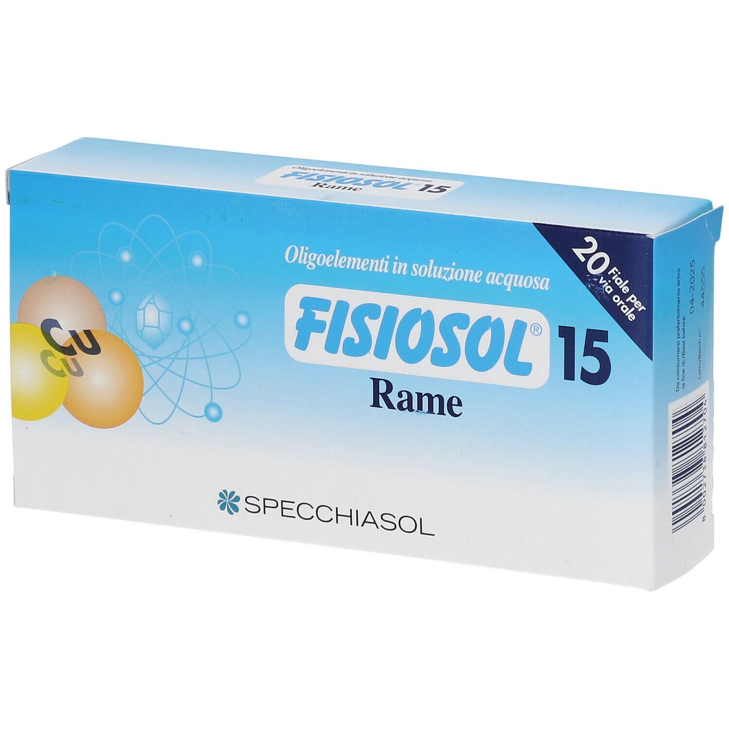 Fisiosol 15 Cu 20 F 2 Ml