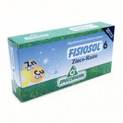 FISIOSOL 6 ZN CU 20 FIALE