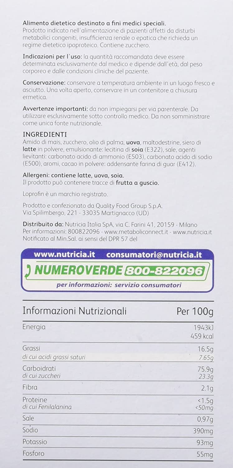 Loprofin Biscotti Frollini Aproteici Dietetici 200g