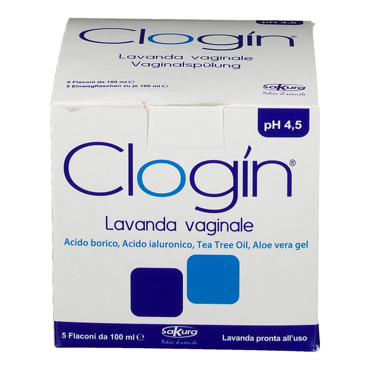 CLOGIN LAVANDA VAGINALE 5 FLACONI DA 100 ML + 5 CANNULE VAGINALI MONOUSO