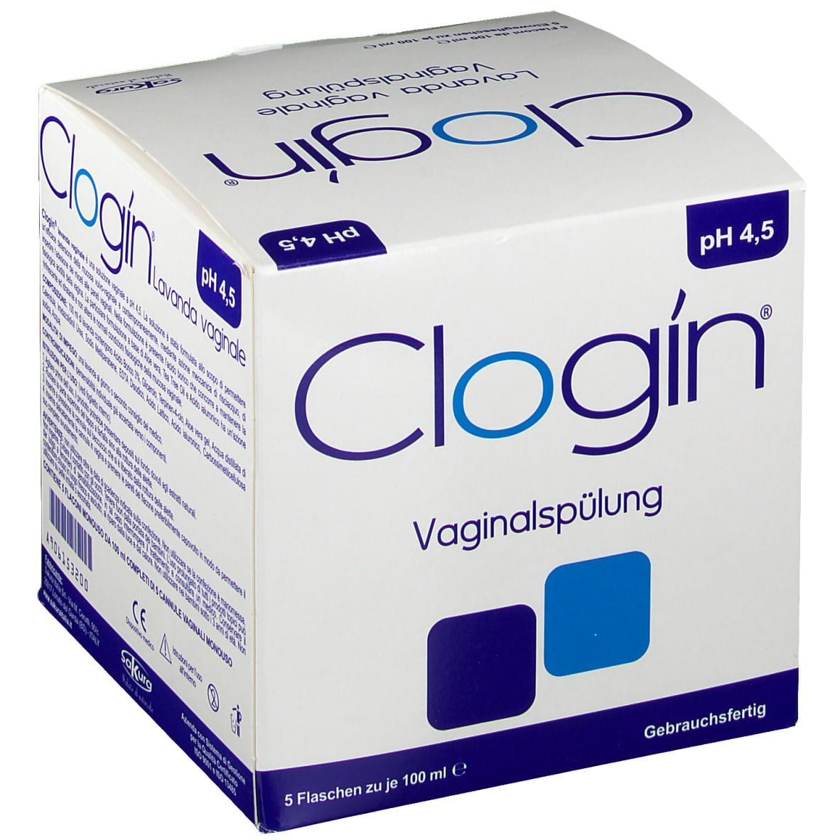 CLOGIN LAVANDA VAGINALE 5 FLACONI DA 100 ML + 5 CANNULE VAGINALI MONOUSO