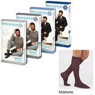 Gambaletto compressivo Man Support 18 Cotone Marrone, taglia 4