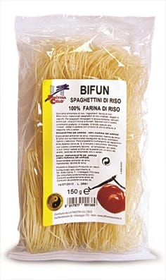 Spaghettini di riso Bifun 100% farina di riso, 150g