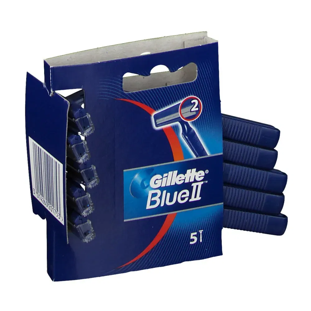 Rasoio Usa e Getta Gillette Blue II Standard, 5 pezzi