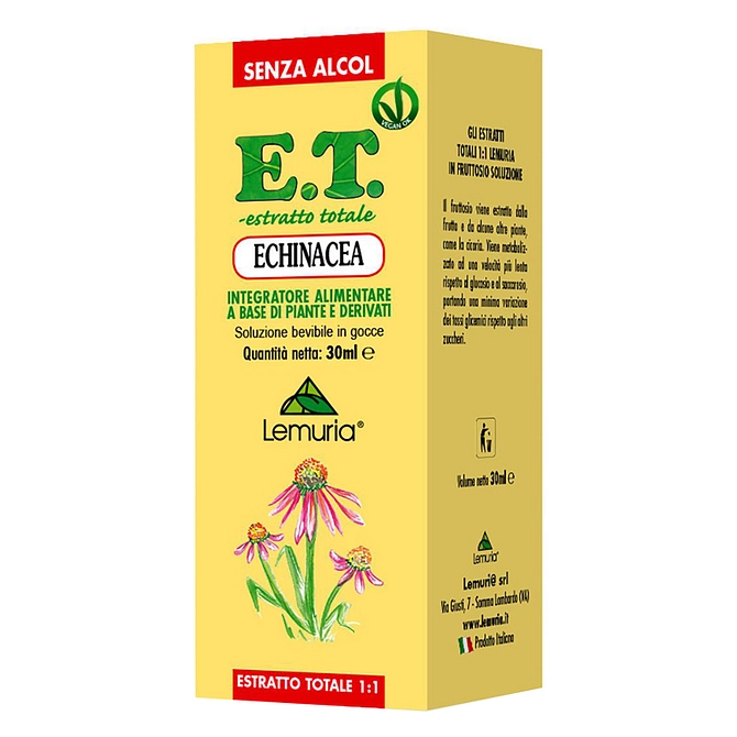 Et Estratto Totale Echinacea 30 Ml Senza Alcol