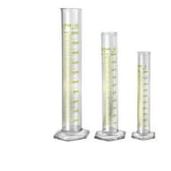Cilindro graduato da laboratorio in vetro pirex 50ml
