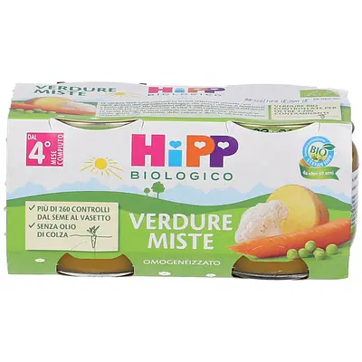 HIPP BIO HIPP BIO OMOGENEIZZATO VERDURE MISTE 2X80 G HIPP BIO HIPP BIO OMOGENEIZZATO VERDURE MISTE 2X80 G