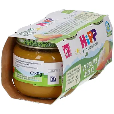HIPP BIO HIPP BIO OMOGENEIZZATO VERDURE MISTE 2X80 G HIPP BIO HIPP BIO OMOGENEIZZATO VERDURE MISTE 2X80 G