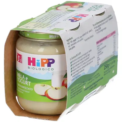 HIPP BIO HIPP BIO OMOGENEIZZATO MELA YOGURT 2X125 G HIPP BIO HIPP BIO OMOGENEIZZATO MELA YOGURT 2X125 G