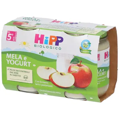 HIPP BIO HIPP BIO OMOGENEIZZATO MELA YOGURT 2X125 G HIPP BIO HIPP BIO OMOGENEIZZATO MELA YOGURT 2X125 G
