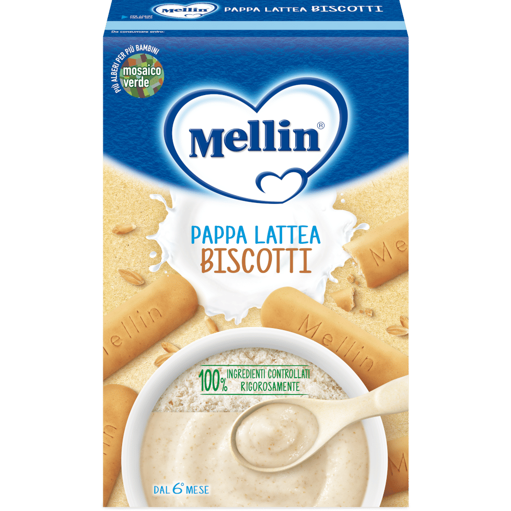 Mellin Pappa Latte Biscotti 250g per bambini dal 6° mese