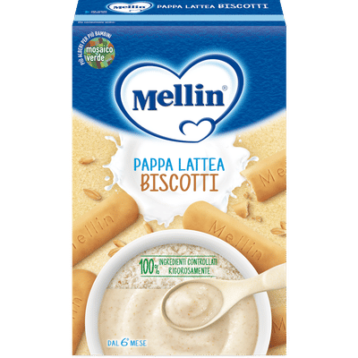 Mellin Pappa Latte Biscotti 250g per bambini dal 6° mese