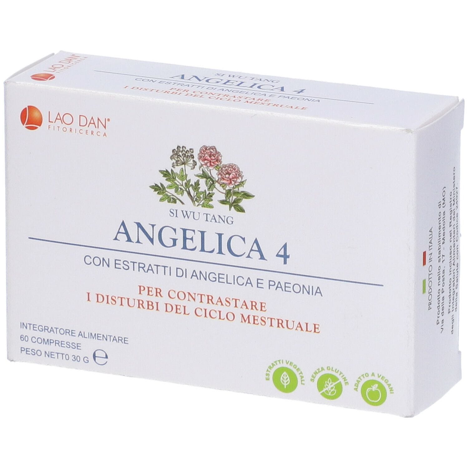 Integratore Angelica 4 per il ciclo femminile, 60 capsule