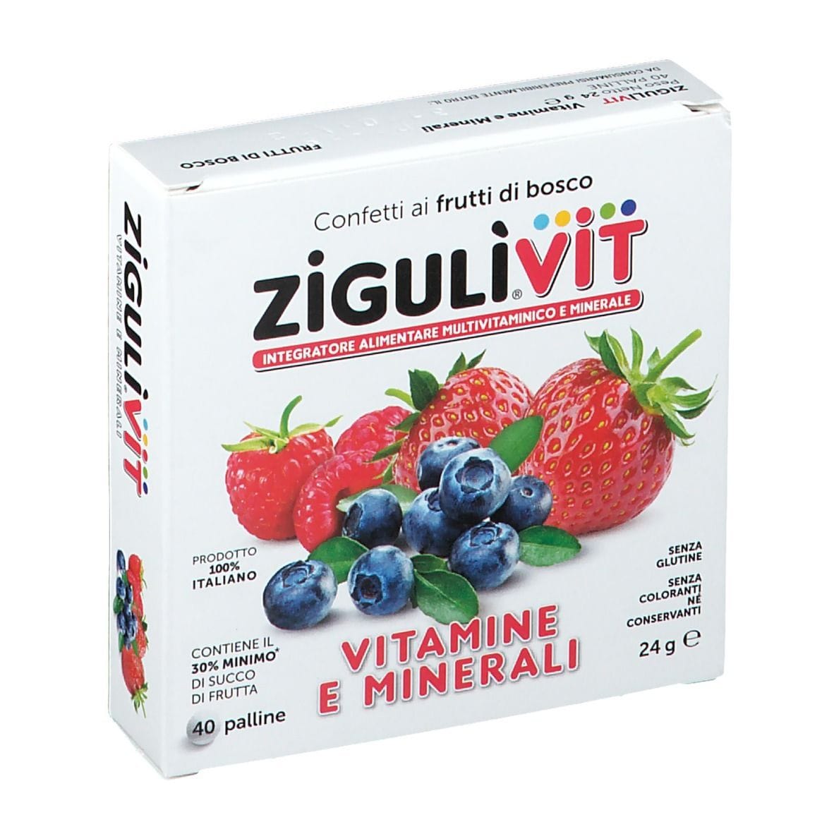 Integratore Zigulì Vit Frutti di Bosco, 40 confetti
