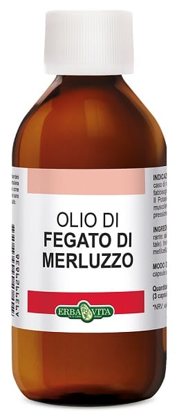 Integratore Olio di Fegato di Merluzzo, flacone 100ml