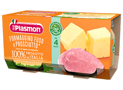 PLASMON OMOGENEIZZATO FORMAGGIO/PROSCIUTTO 80 G X 2 PEZZI