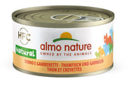 Alimento umido Almo Nature gatto tonno e gamberi 70g