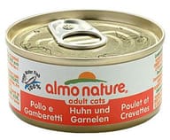 Cibo umido Almo Nature Pollo e Gamberetti per gatti 70g
