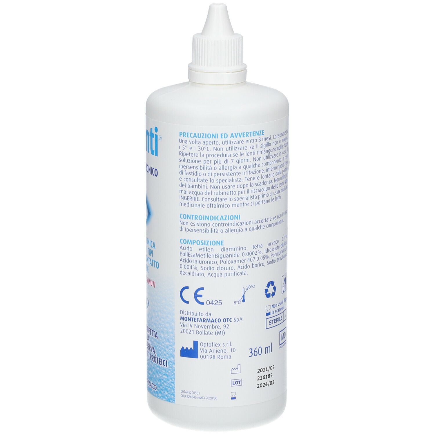 SOLUZIONE UNICA PER LENTI A CONTATTO IRILENTI 300ML