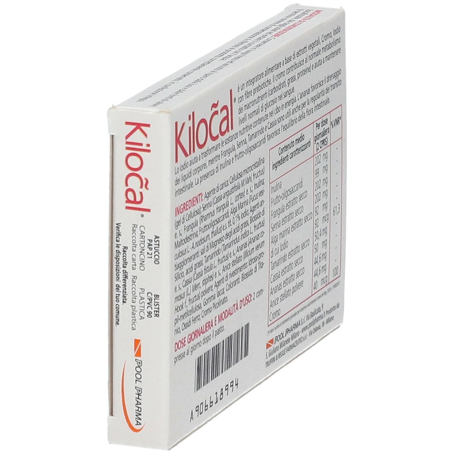 Integratore Kilocal per il metabolismo, 20 compresse