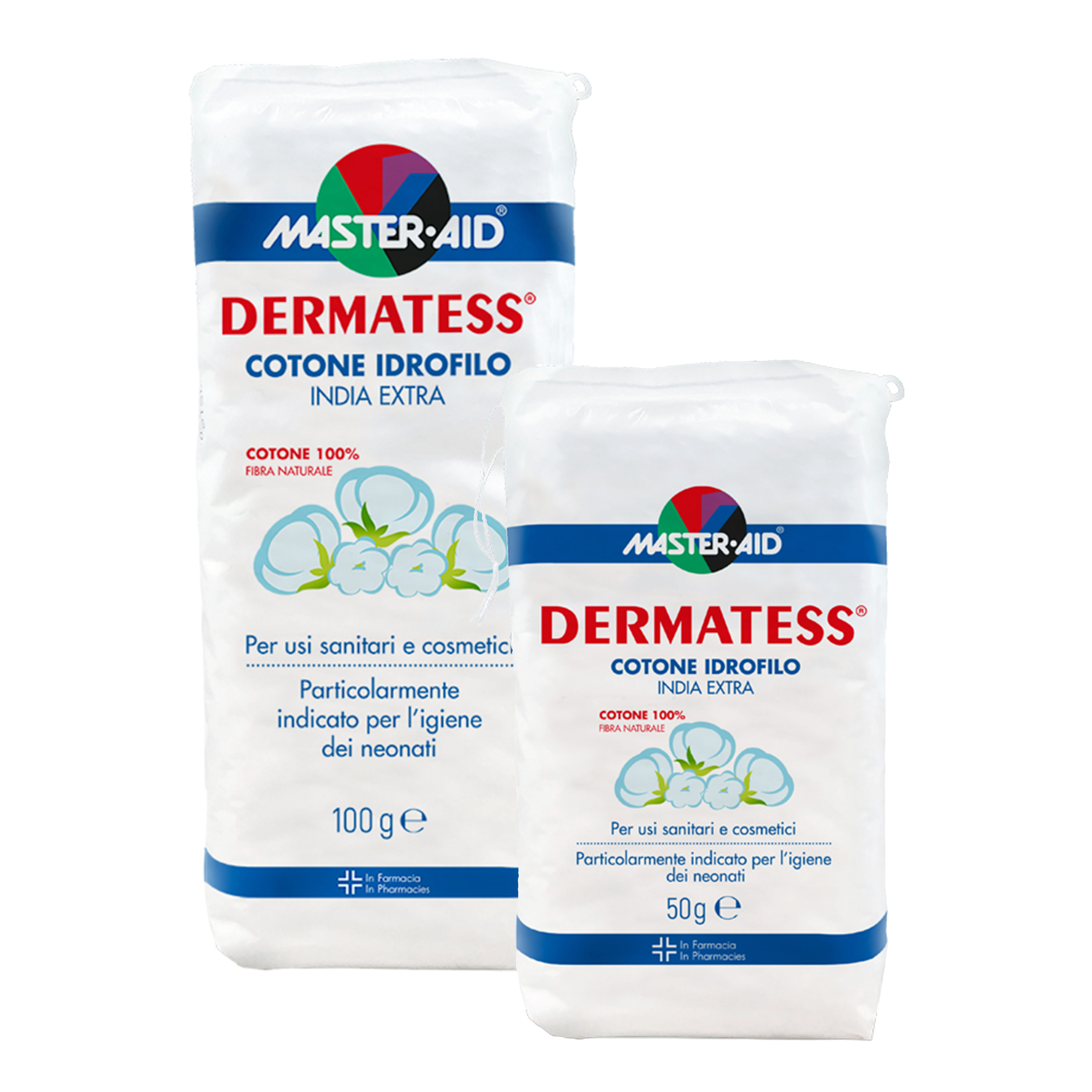 Cotone Idrofilo Master Aid Dermatess 100g per Igiene