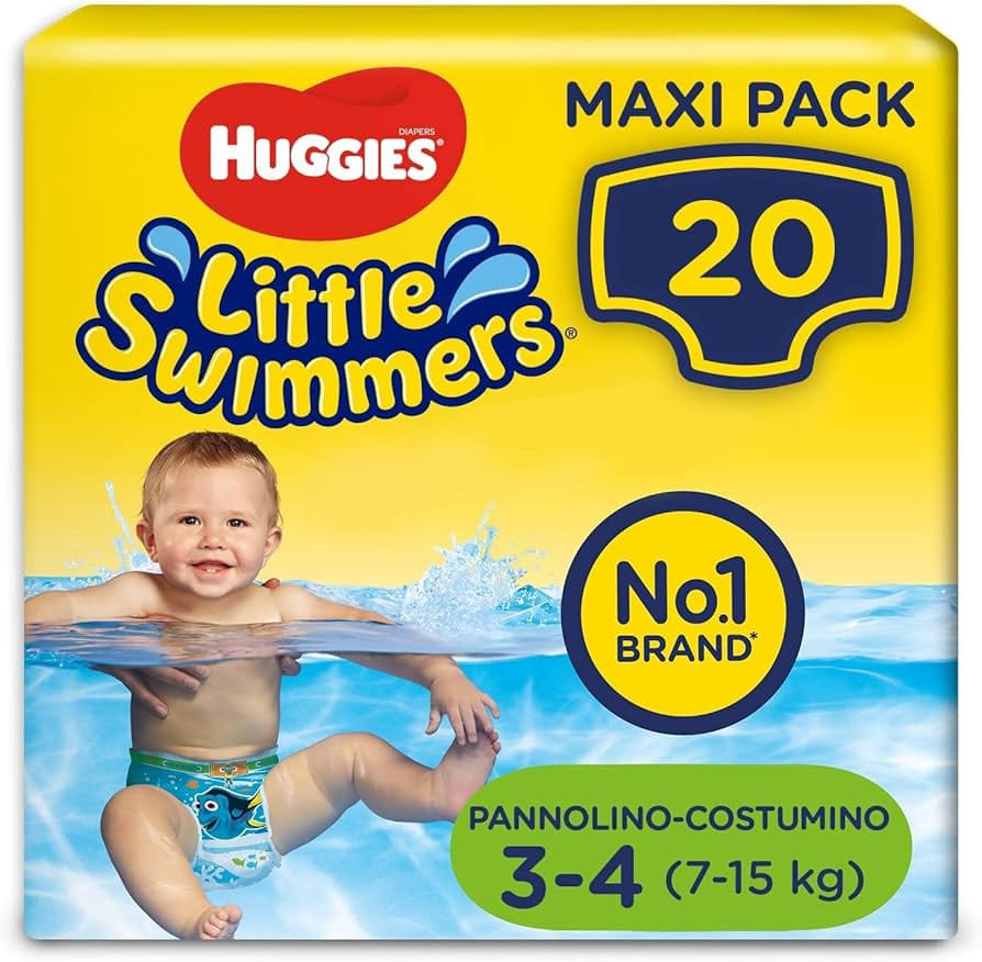 HUGGIES LITTLE SWIMMERS 7/12KG 12 PEZZI