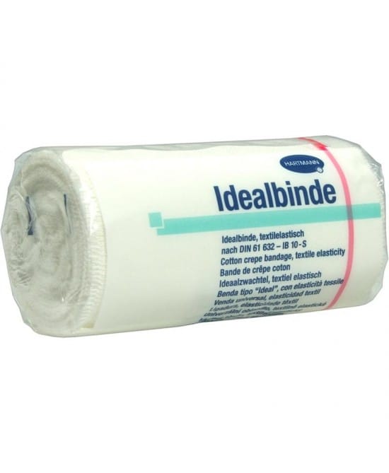 Benda elastica Idealbinde 10x500cm con graffette, 1 pezzo