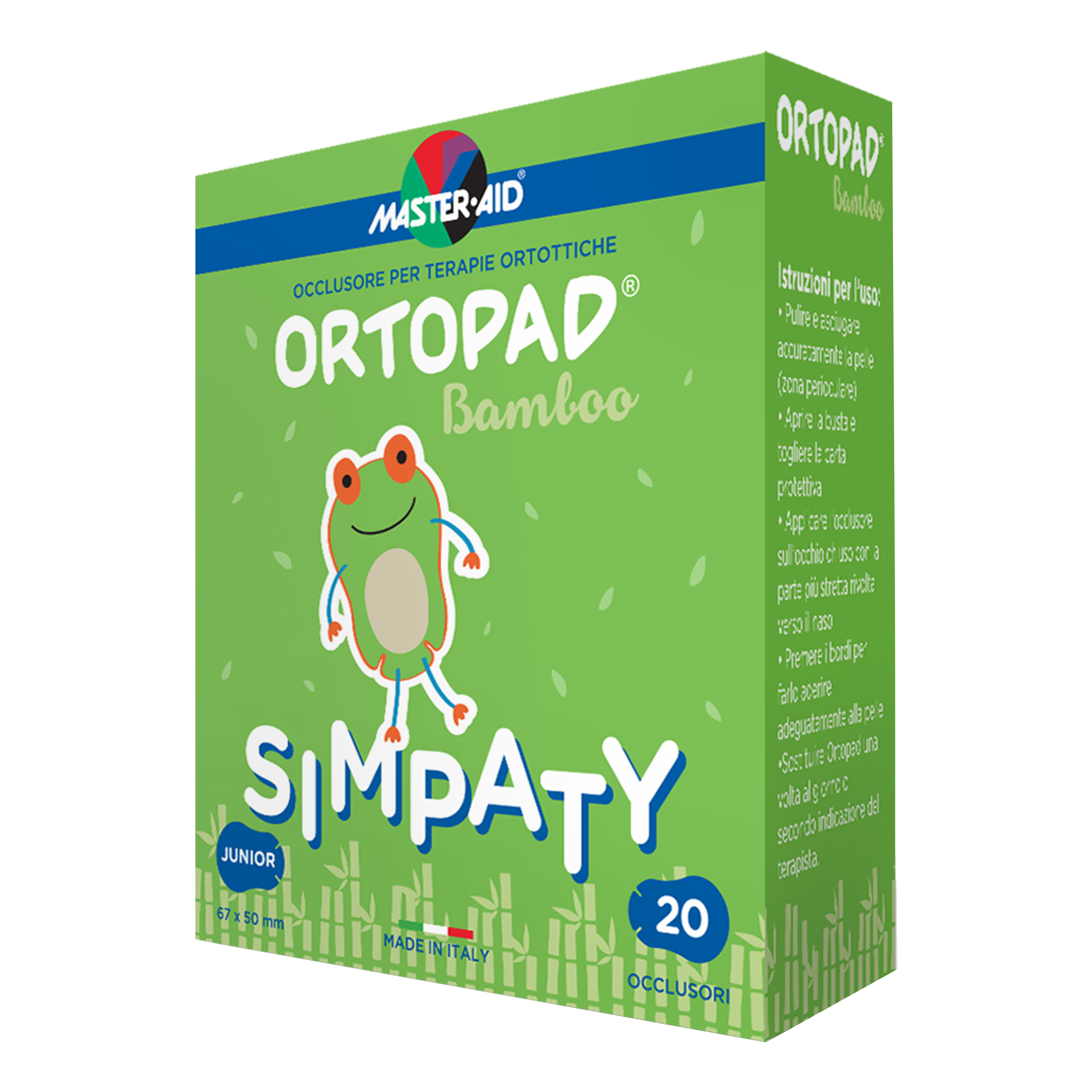 Cerotto oculare Ortopad Simpaty Junior per ortottica, 20 pz