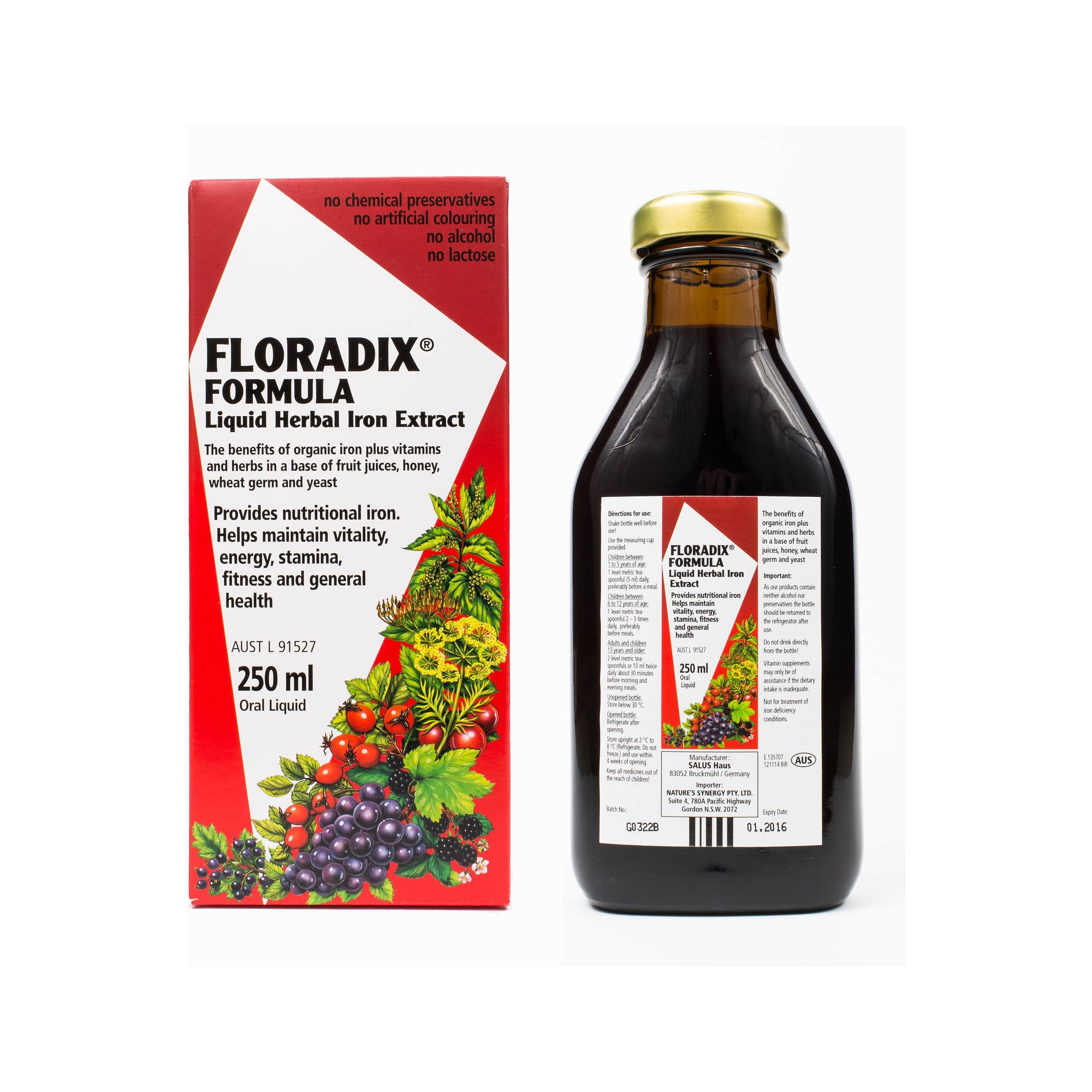 Floradix Ferro E Vitamine 250 Ml