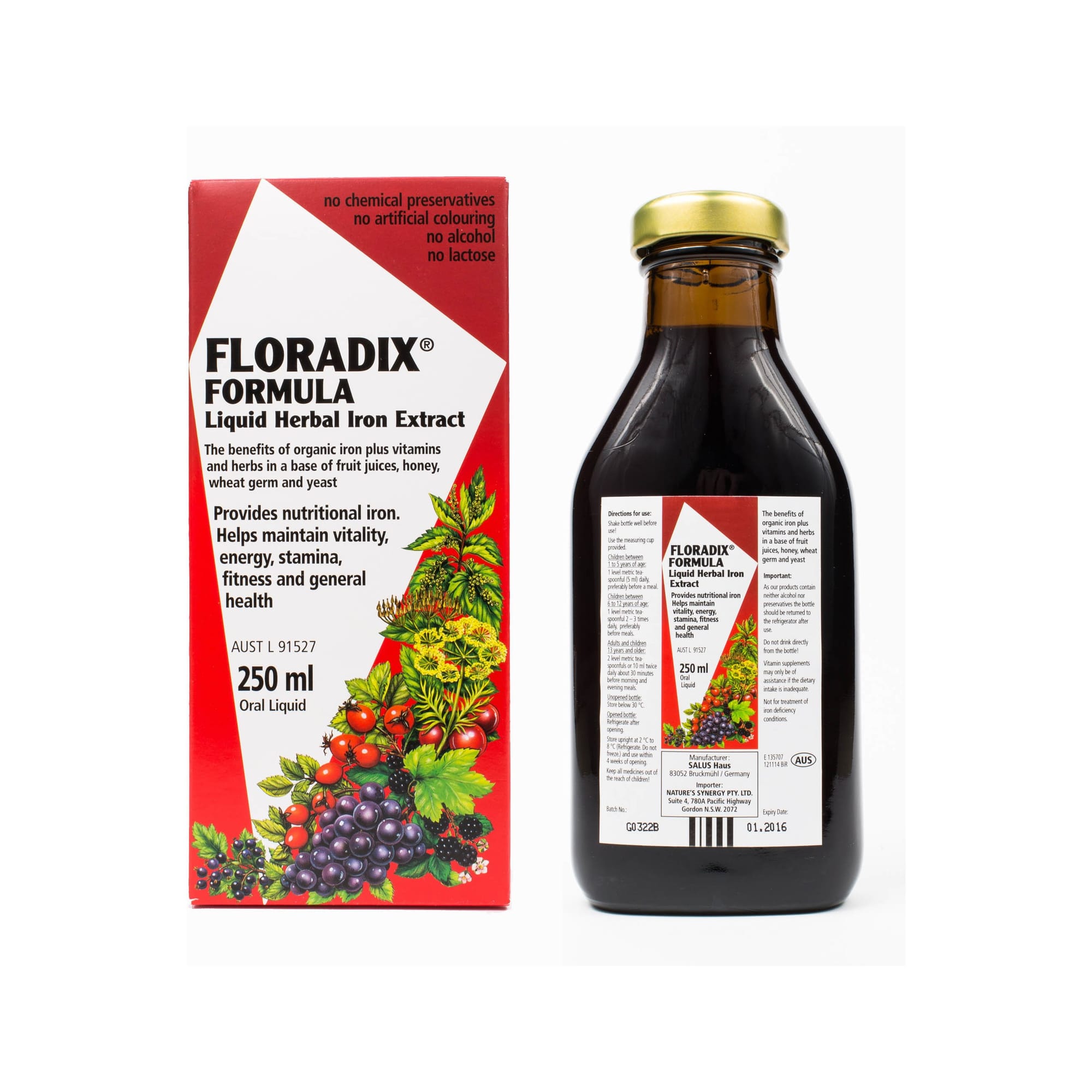 Floradix Ferro E Vitamine 250 Ml
