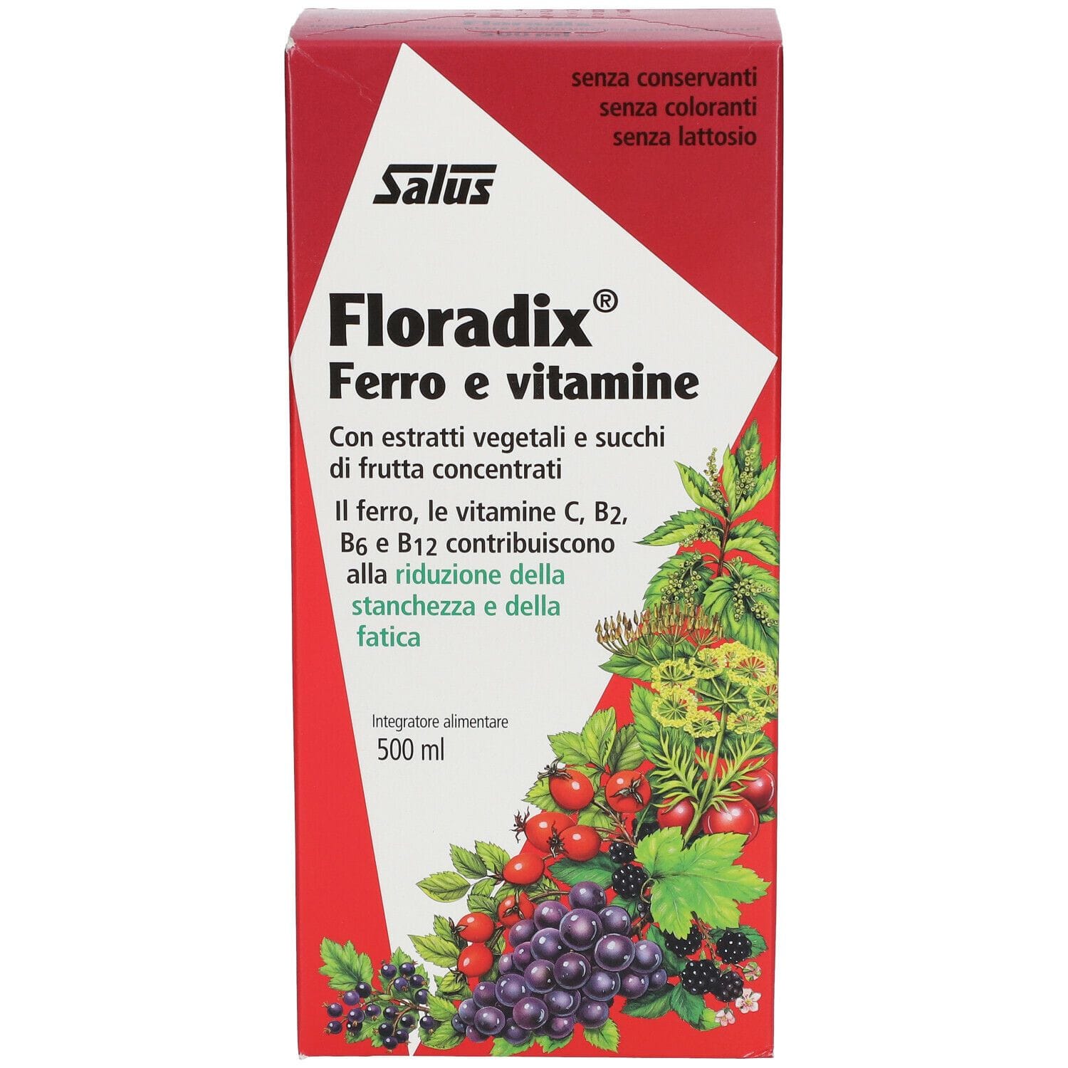 Integratore Floradix Ferro e Vitamine, 500ml