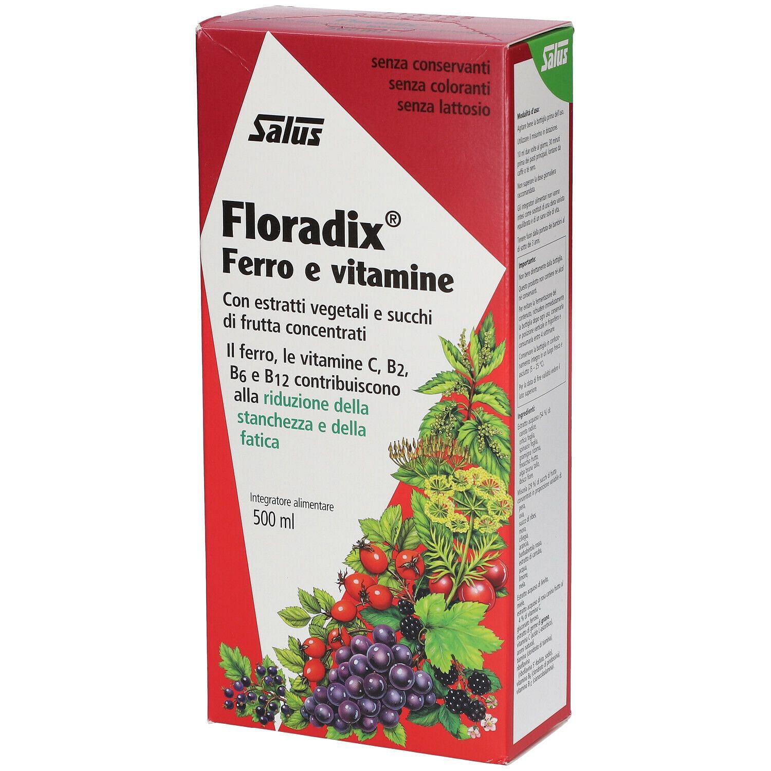 Floradix Ferro E Vitamine 500 Ml