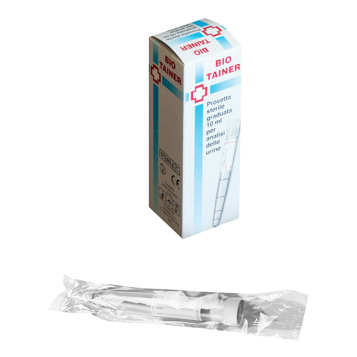 Bio Tainer Provetta Sterile Per Urina 10 Ml