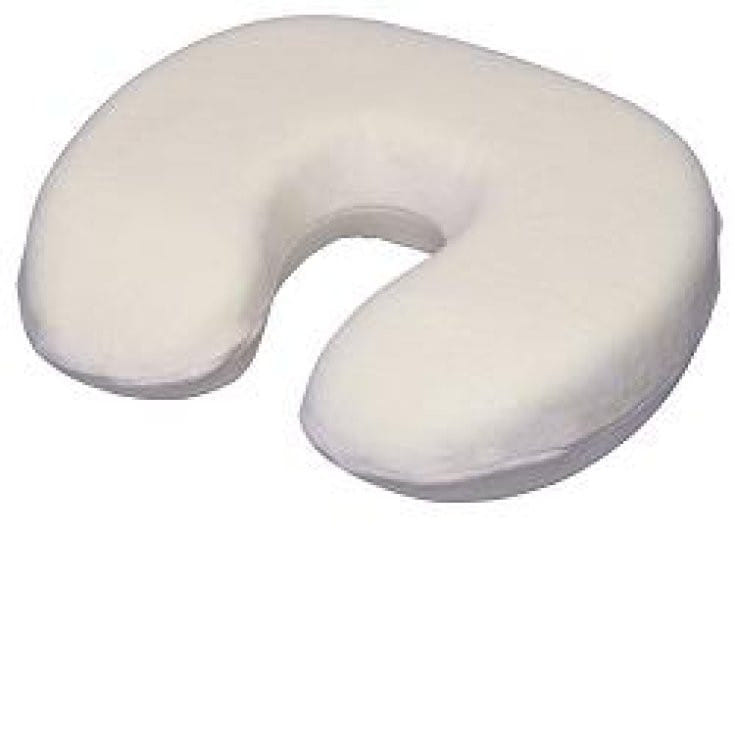 SUPPORTO PER IL COLLO IN SCHIUMA VISCOELASTICA AUTOMODELLANTE CON FODERA RIMOVIBILE IN COTONE E POLIESTERE