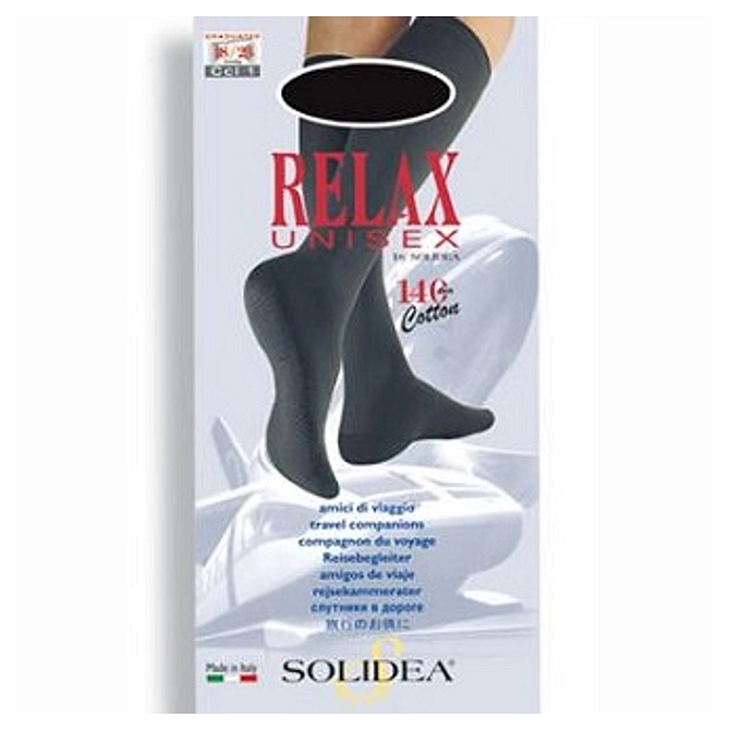 Relax Unisex 140 Gambaletto Cotton Nero 1