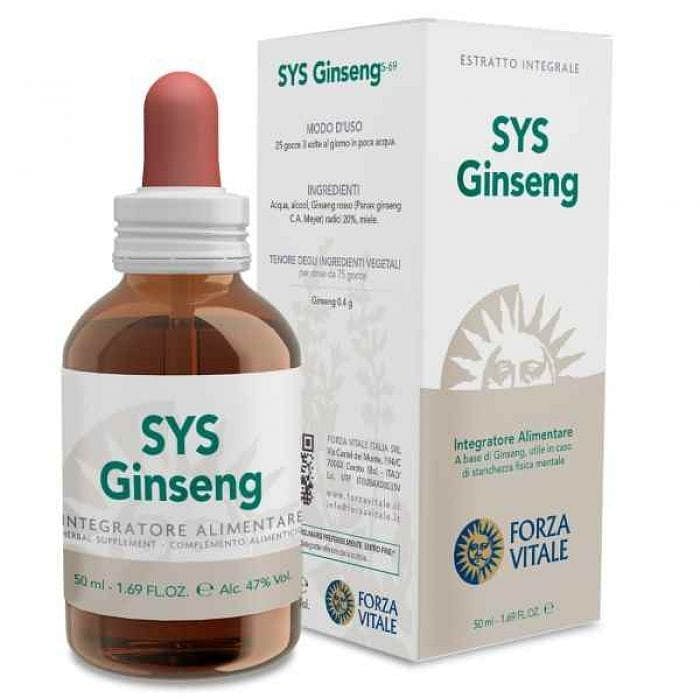 Sys Ginseng Rosso Gocce 50 Ml