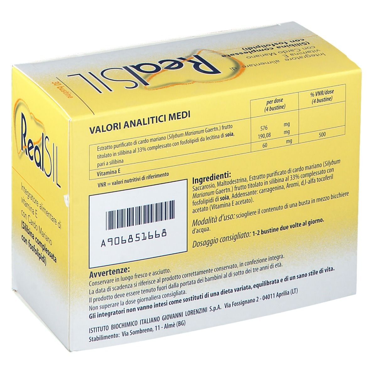 REALSIL VITAMINA E 30 BUSTINE