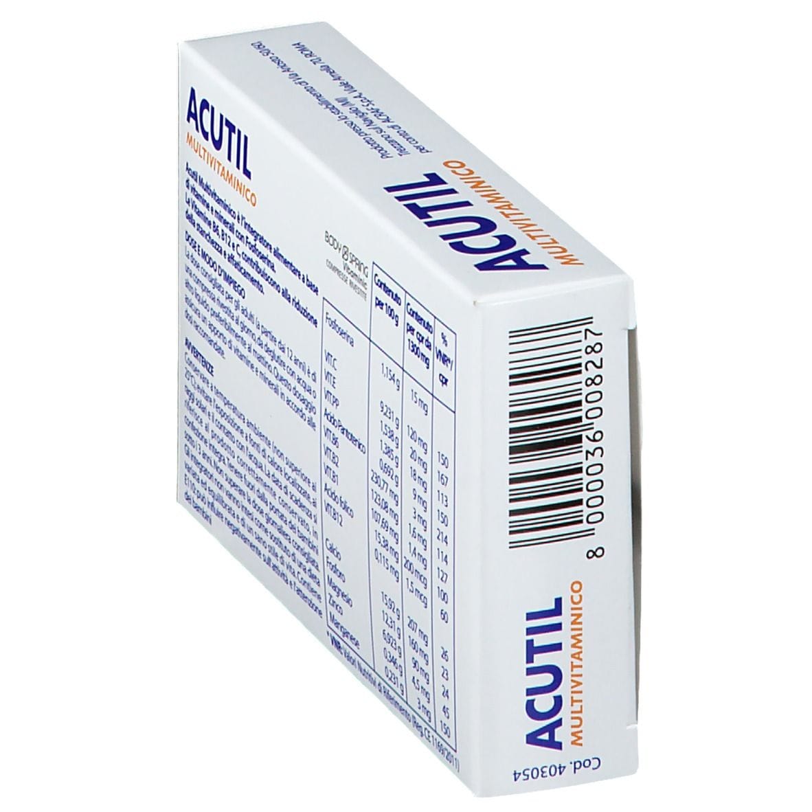 ACUTIL MULTIVITAMINICO 30 COMPRESSE