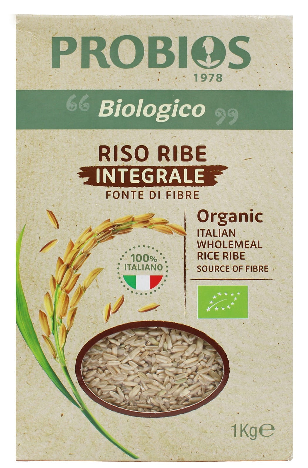 RICE&RICE RISO LUNGO RIBE INTEGRALE 1 KG