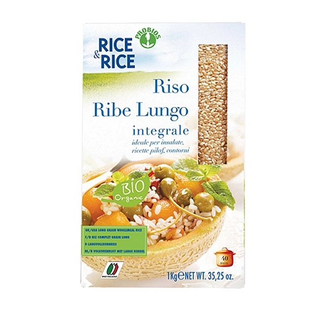 Rice&Rice Riso Lungo Ribe Integrale 1 Kg