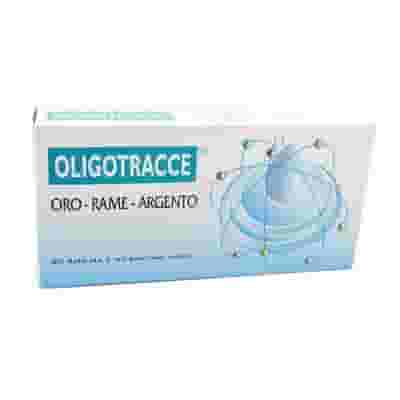 Integratore Oligotracce Oro Rame Argento, 20 fiale da 2ml