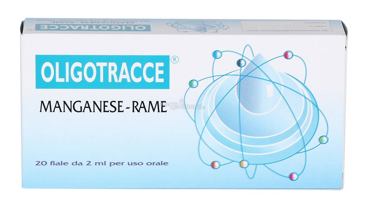 Oligotracce Manganese Rame 20 Fiale 2 Ml