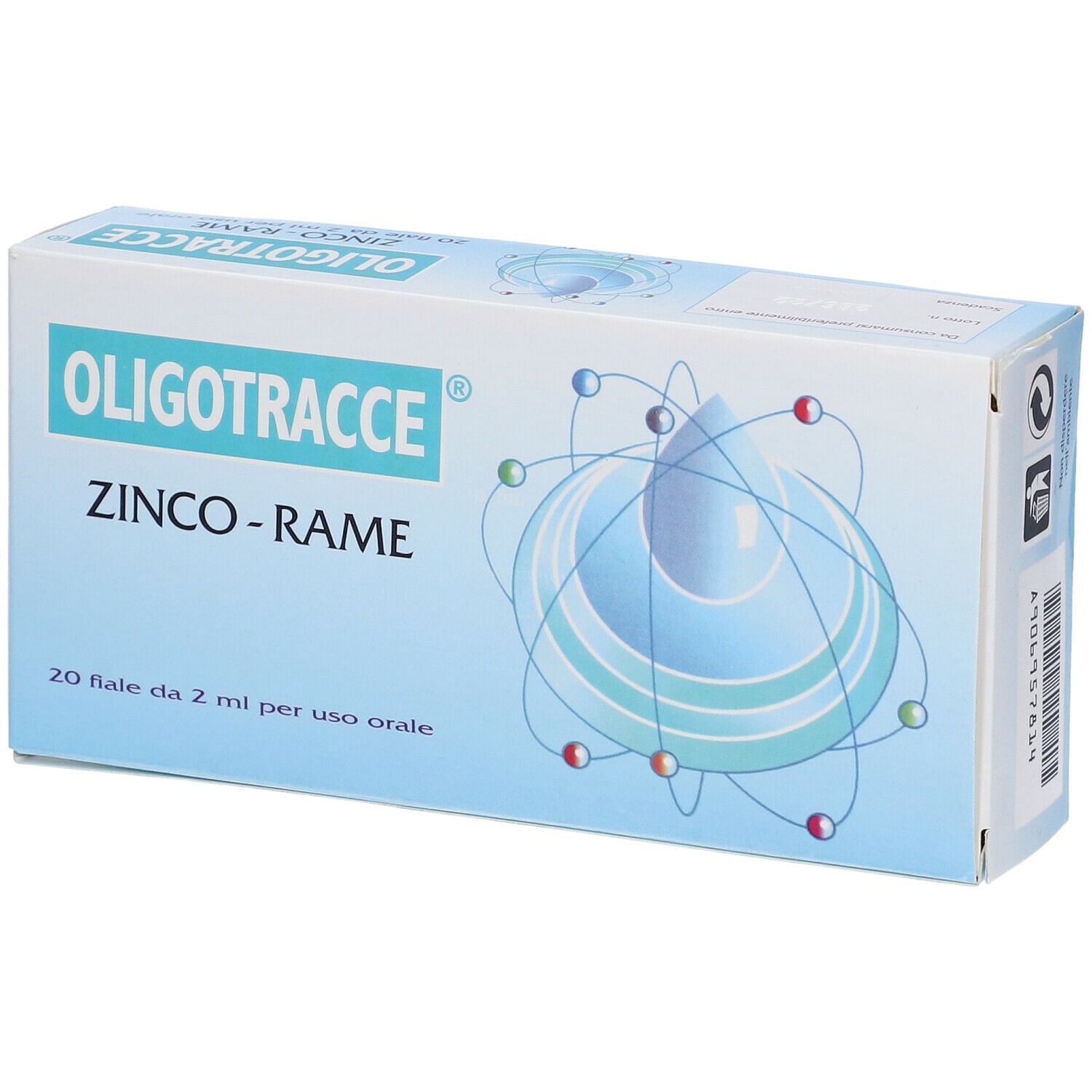 Oligotracce Zinco Rame 20 Fiale 2 Ml