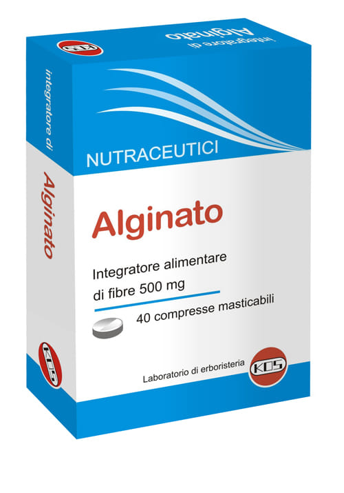 ALGINATO 40 COMPRESSE MASTICABILI CON ZUCCHERO ED EDULCORANTE SENZA GLUTINE