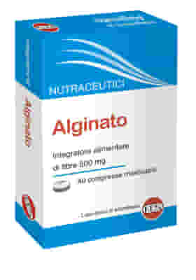 ALGINATO 40 COMPRESSE MASTICABILI CON ZUCCHERO ED EDULCORANTE SENZA GLUTINE