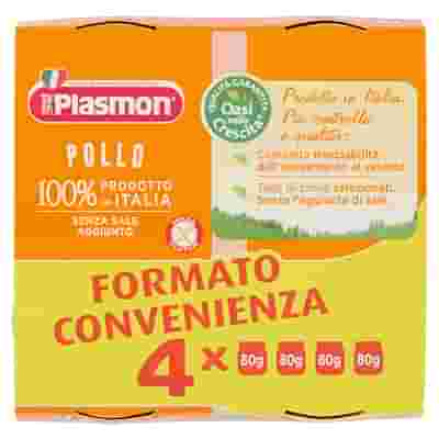PLASMON OMOGENEIZZATO POLLO CON GIFT 4 X 80 G