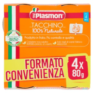 PLASMON OMOGENEIZZATO TACCHINO 4 X 80 G CON GIFT