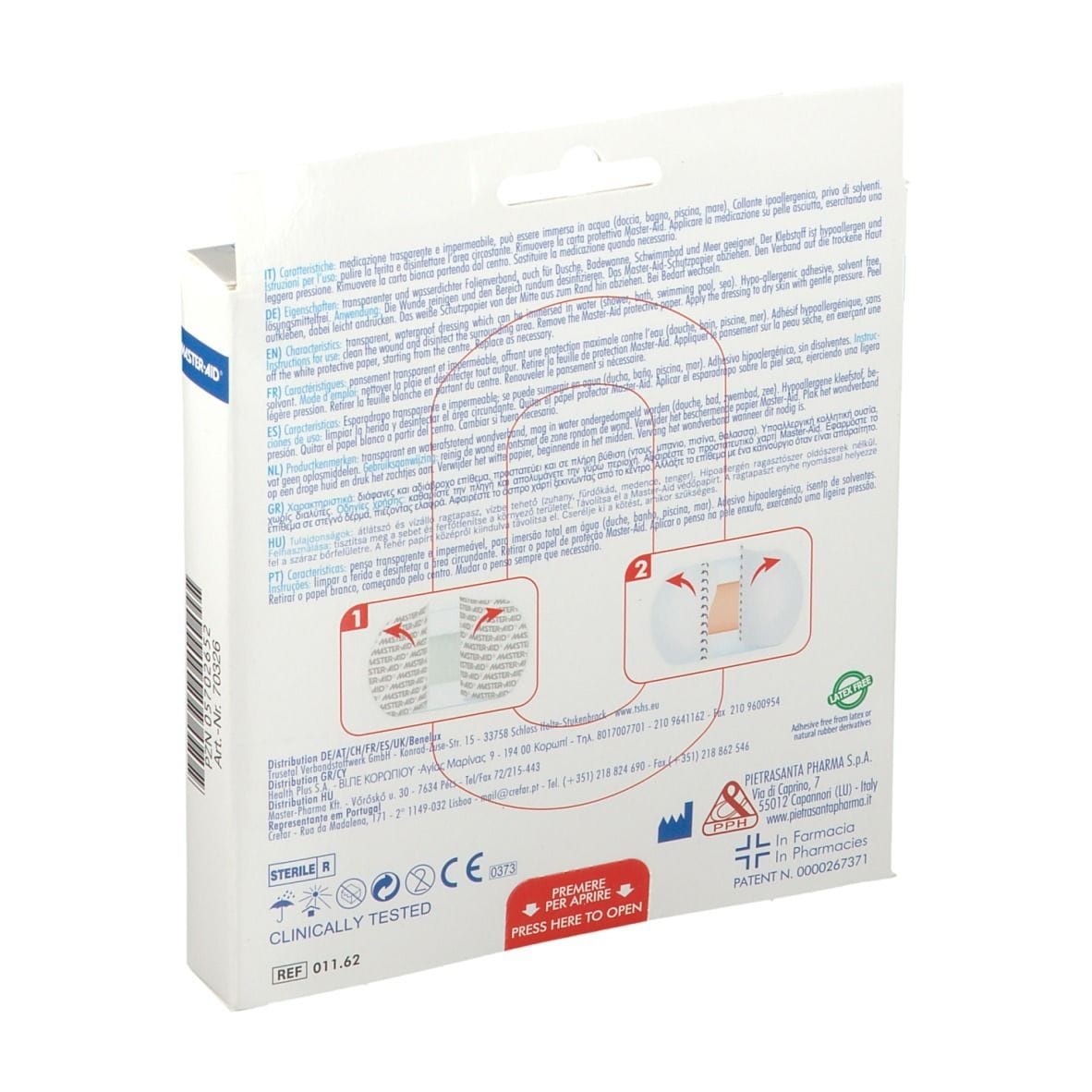 Medicazione impermeabile Master-Aid Cutiflexmed 10x6 cm, 5 pezzi