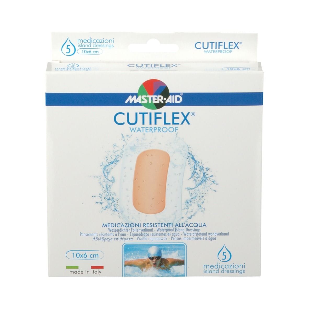 Medicazione impermeabile Master-Aid Cutiflexmed 10x6 cm, 5 pezzi